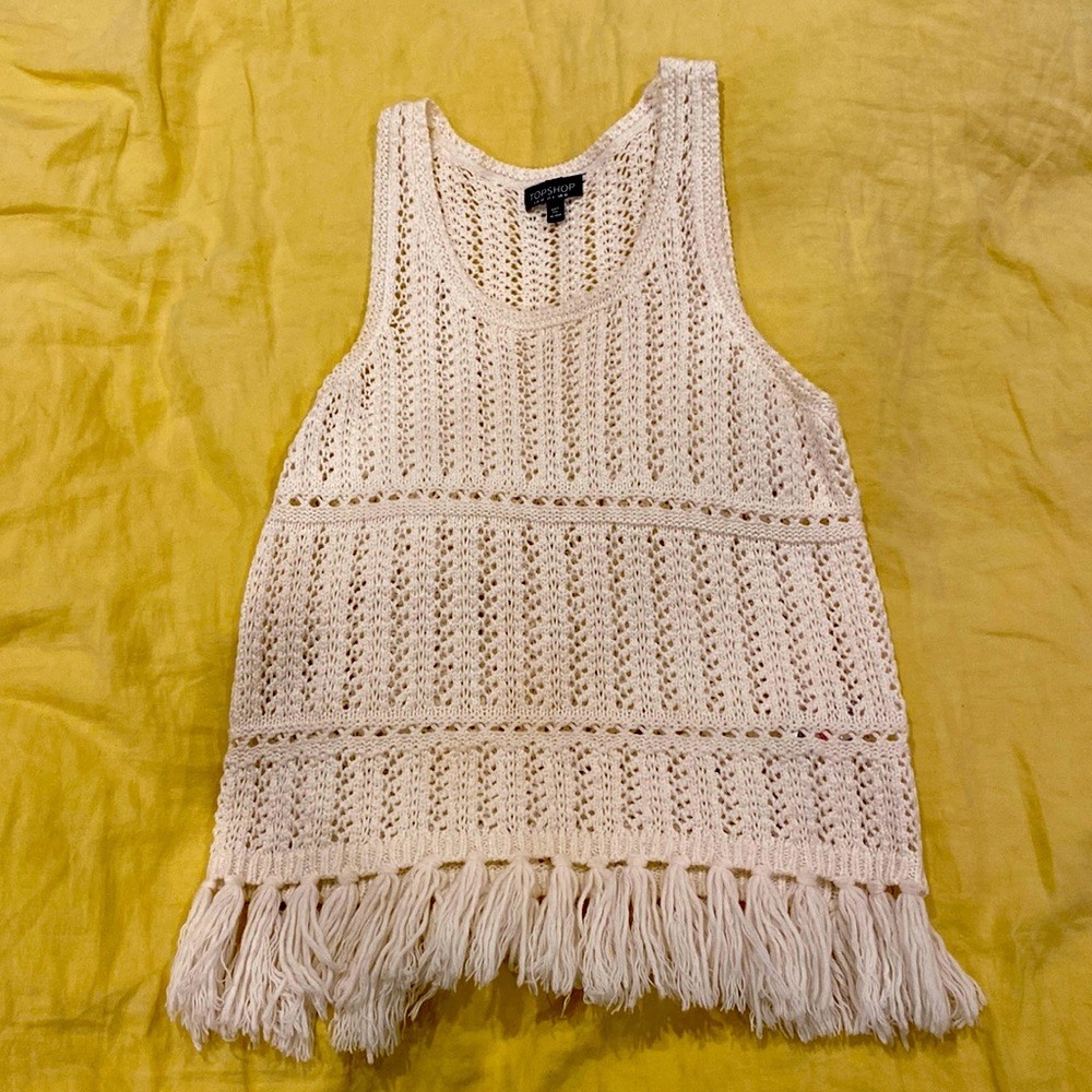 Topshop Crocheted Tank